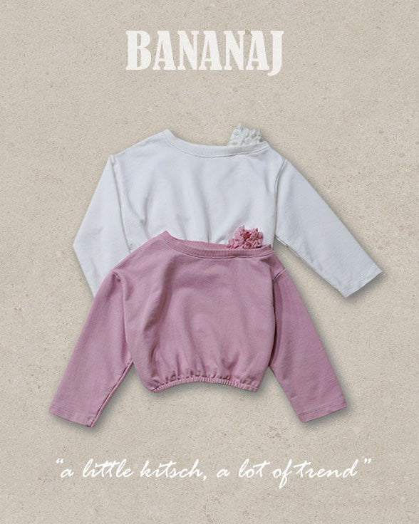 【BANANAJ】shoulder sweatshirt