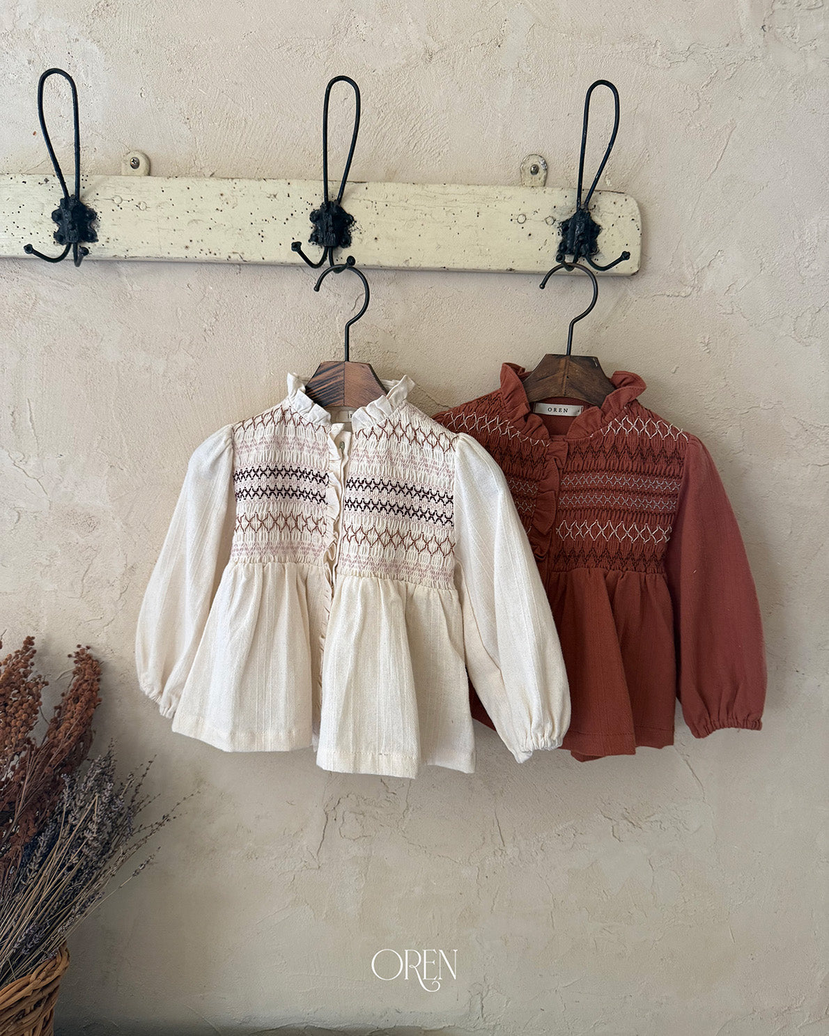 【OREN】merci smock blouse
