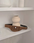 faux suede pocket belt