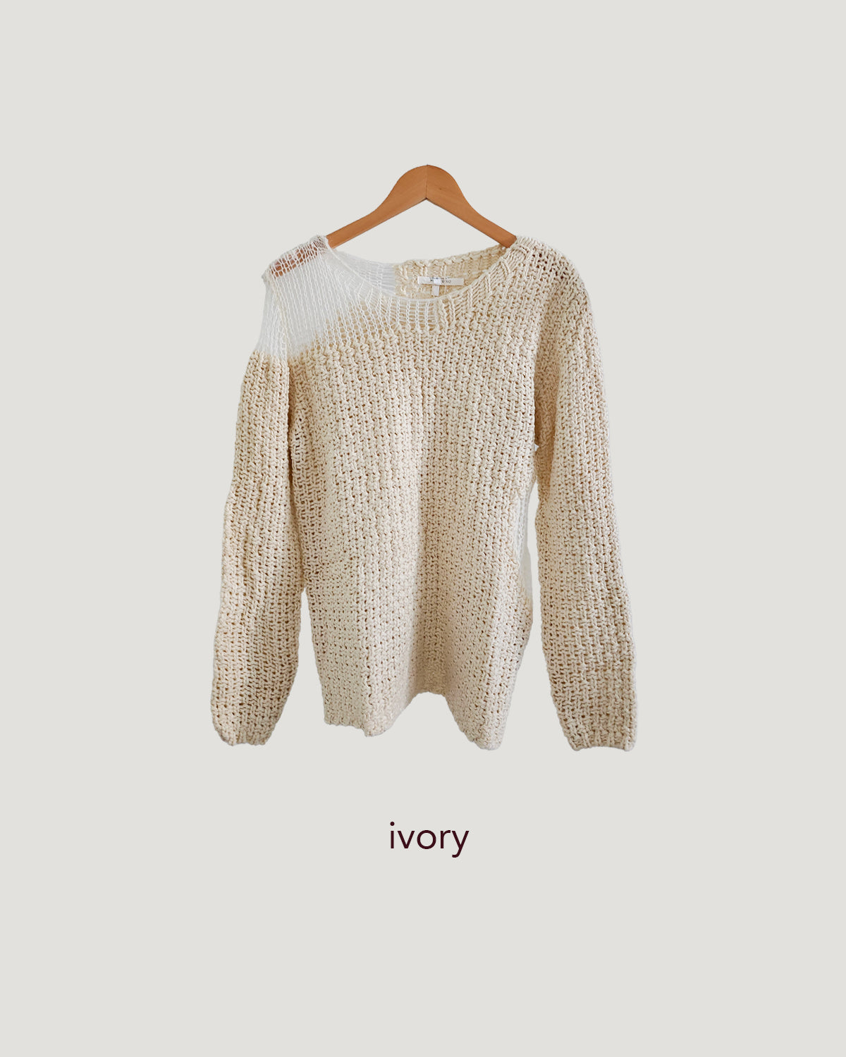 damage chunky knit