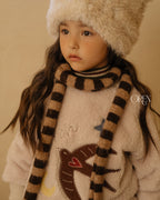【OREN】ambre striped muffler