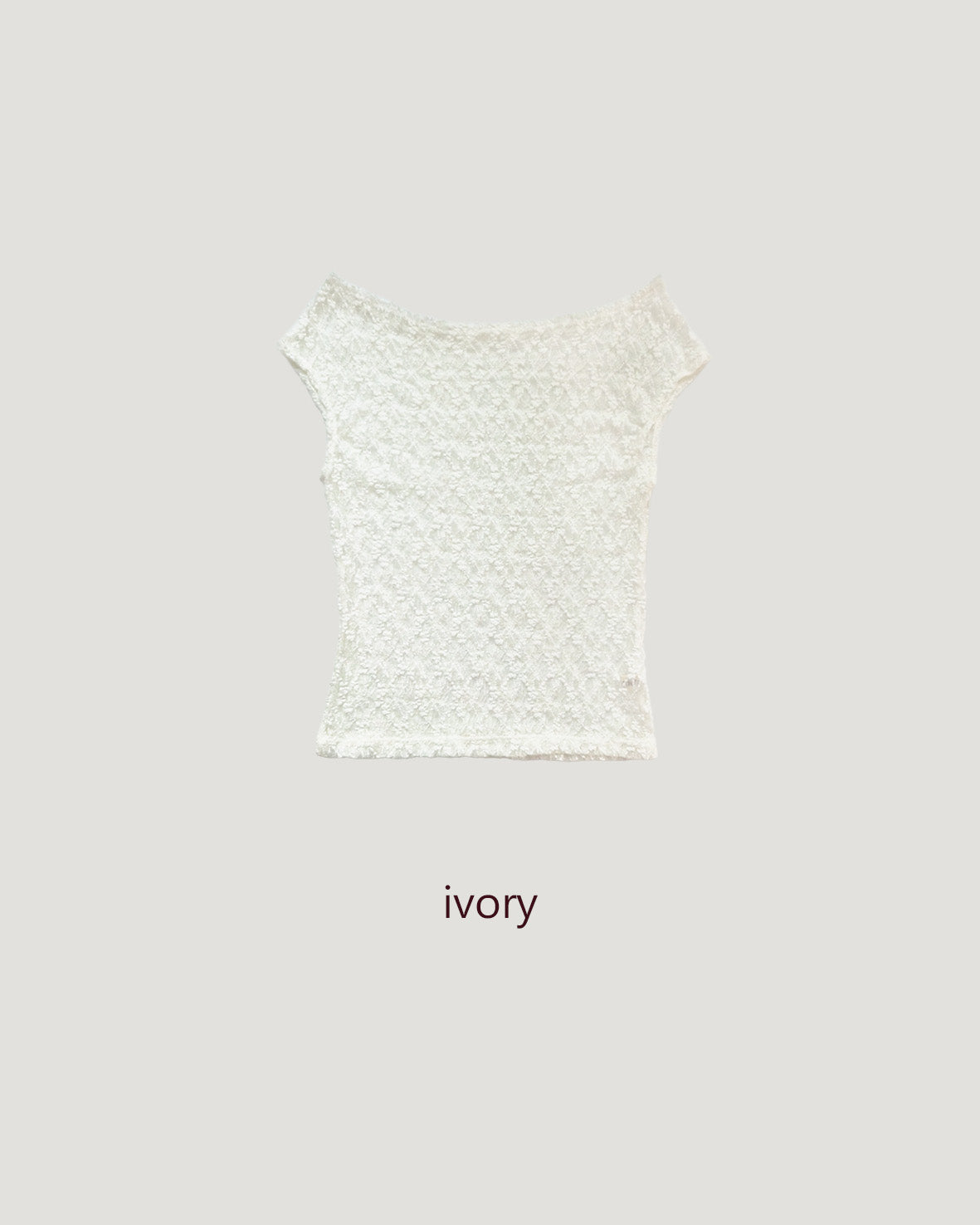 lace sheer french sleeve top