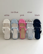 round ribbon sandals