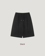 sweat nylon switch balloon half pants