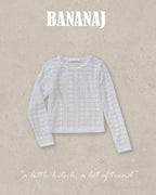 【BANANAJ】rhythm flower lace tee