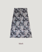 blurred rose long skirt