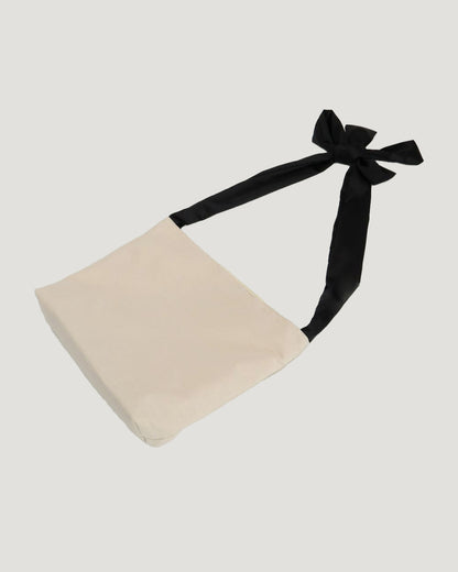 canvas ribbon tote bag