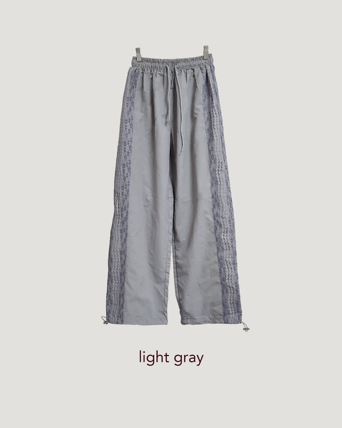 lace line nylon pants