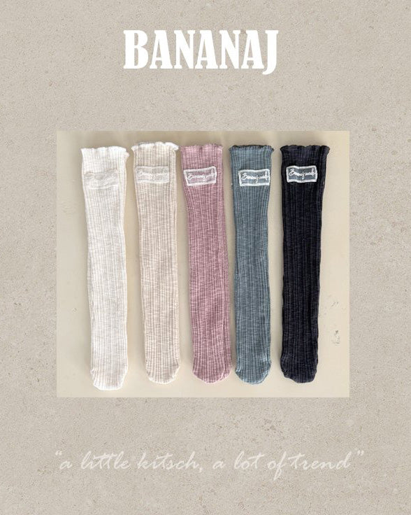 【BANANAJ】mellow rib socks