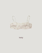 luna lace short bustier