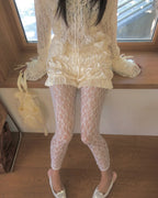 satin shirring short pants