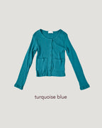 pocket point round neck cardigan