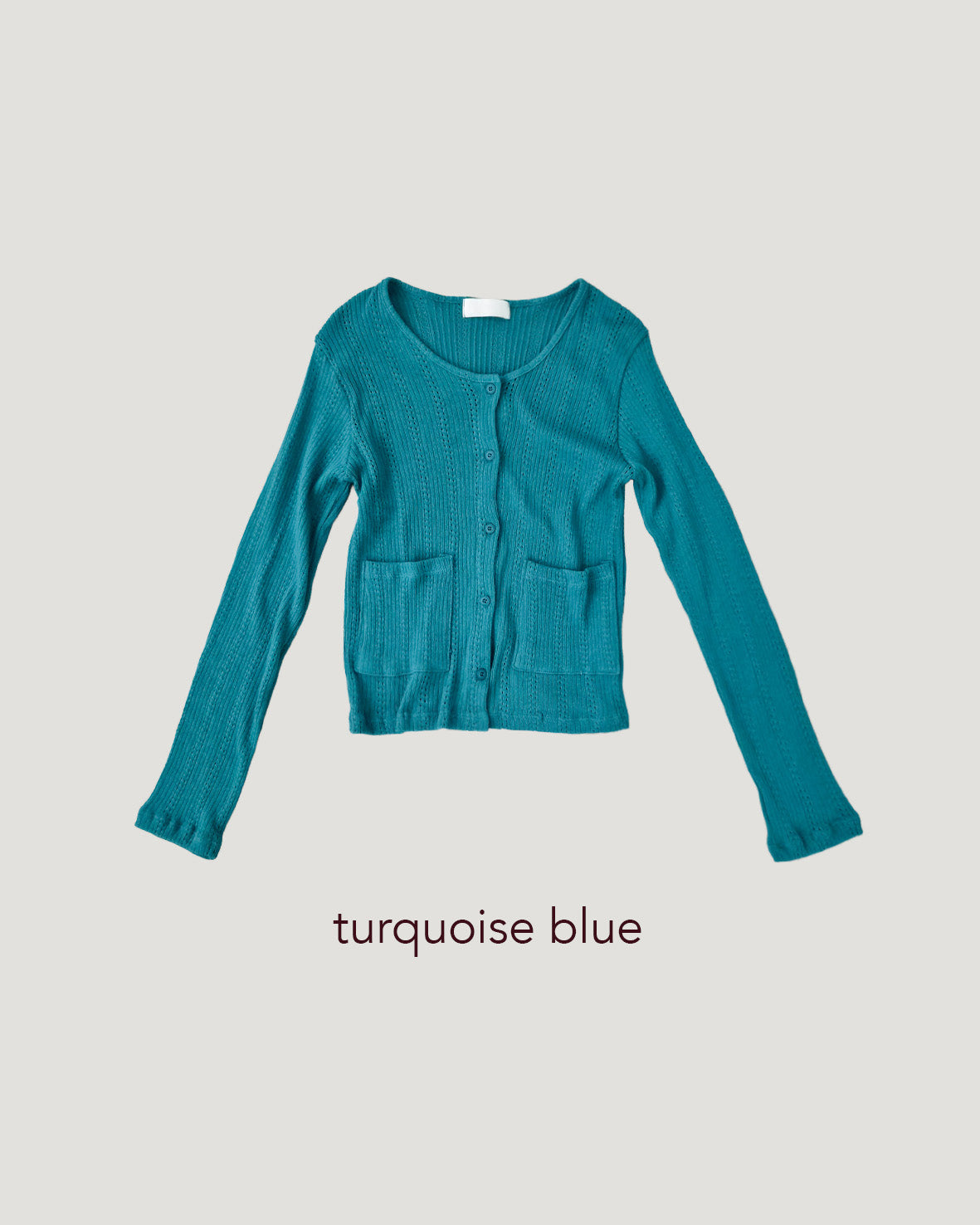 pocket point round neck cardigan