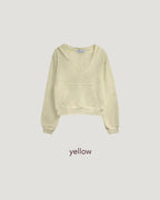 V neck light sweat hood T
