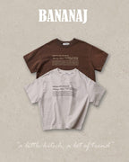 【BANANAJ】pig lettering tee