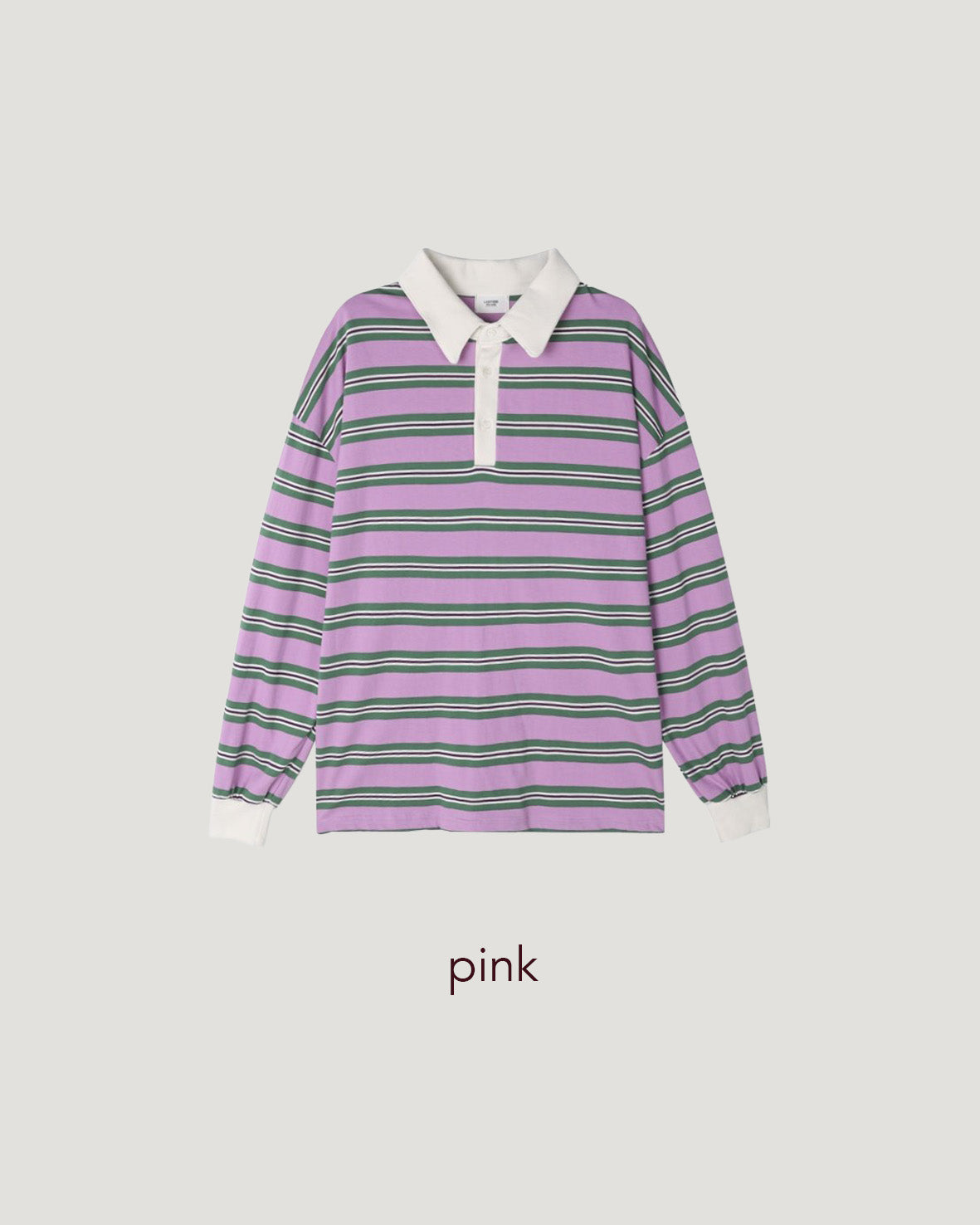 multi stripe rugby shirt