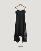 lace lingerie camisole long dress