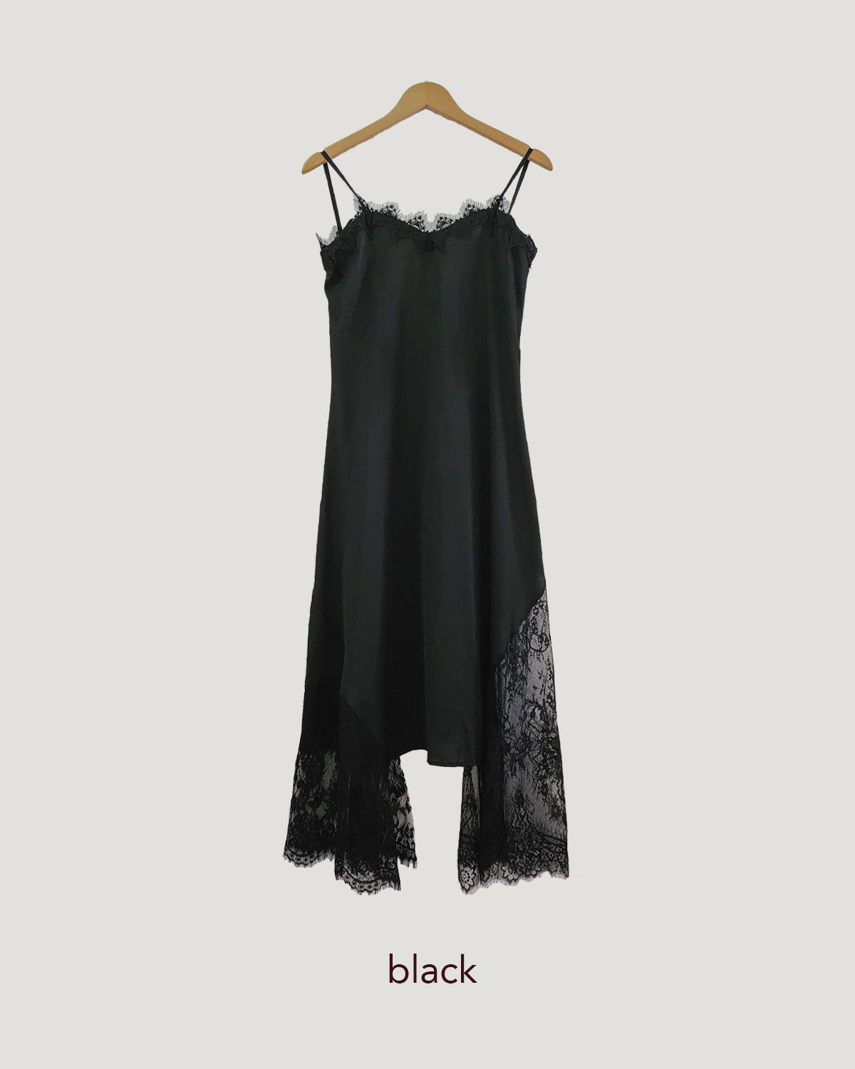 lace lingerie camisole long dress
