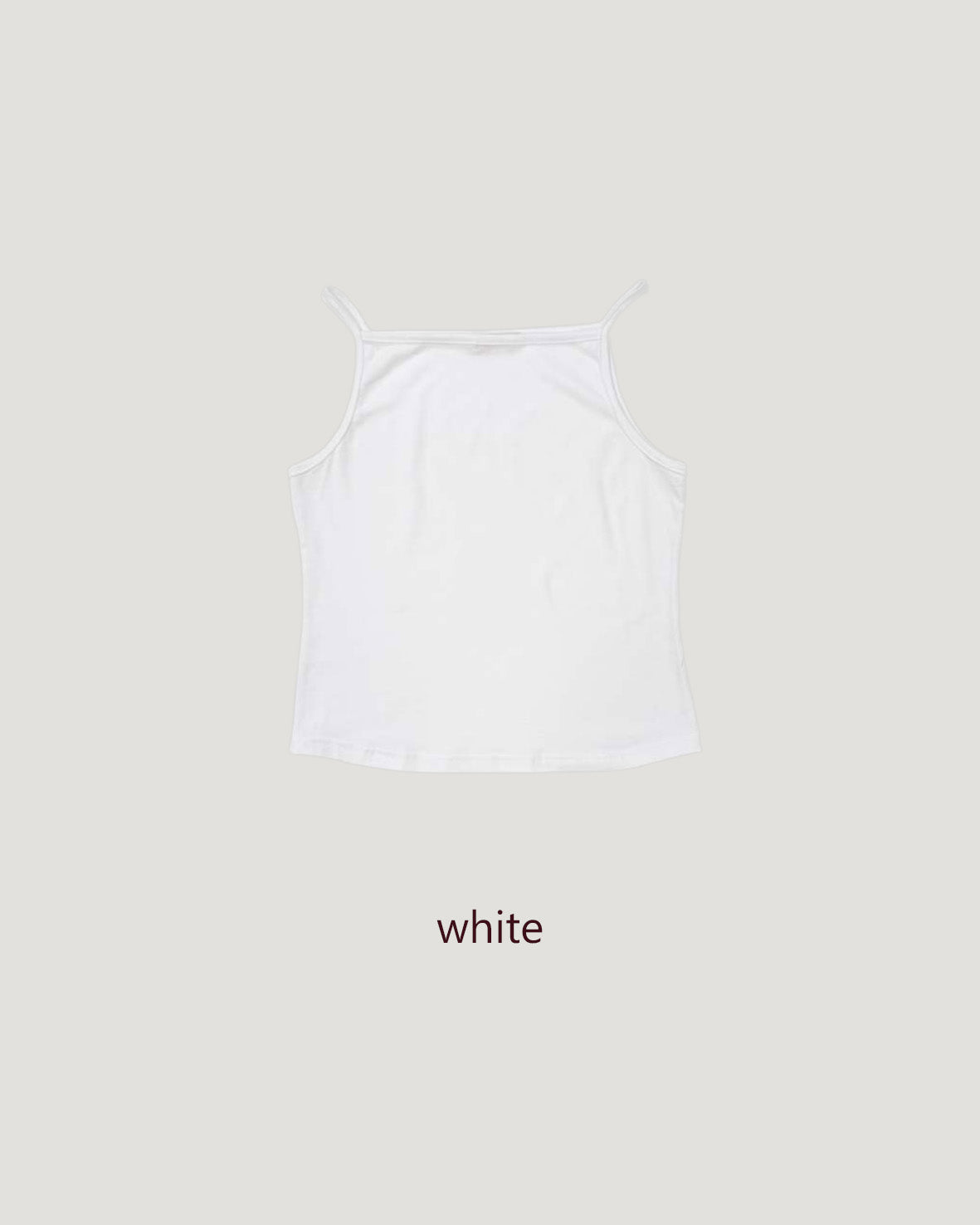 square neck basic color camisole