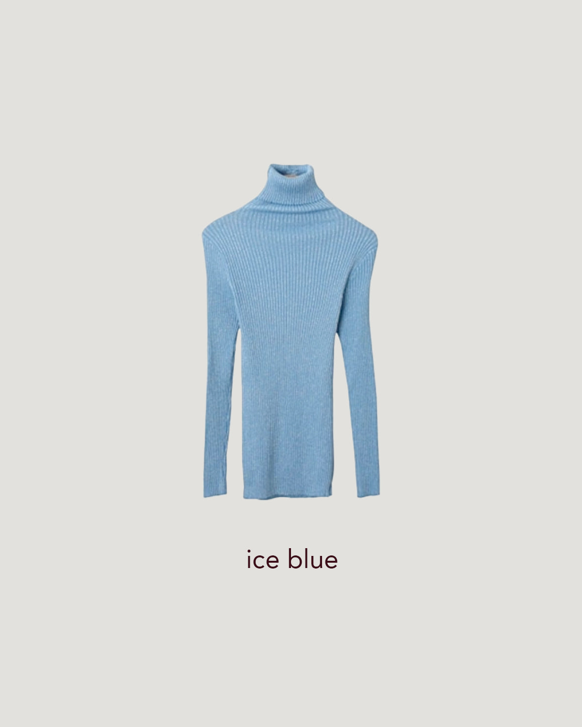 glitter turtleneck rib knit