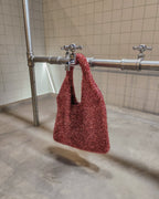 glitter knit mini bag