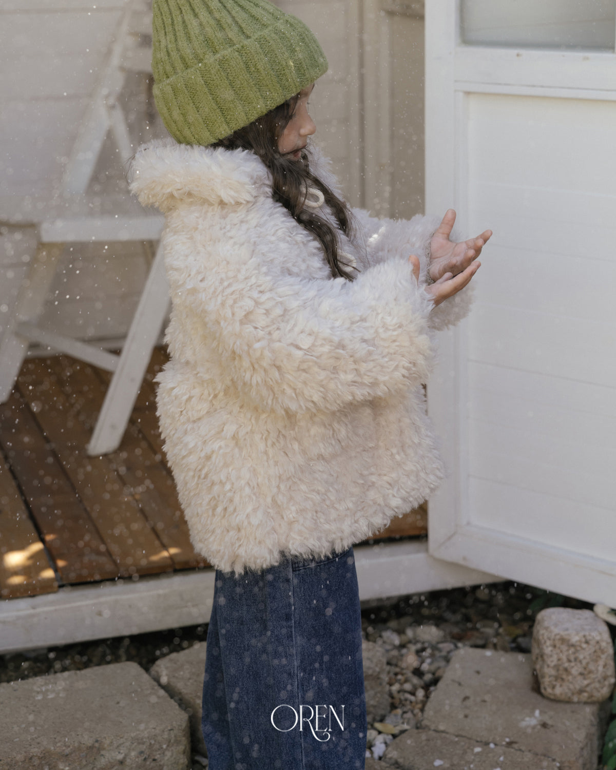 【OREN】verni toggle fur jacket