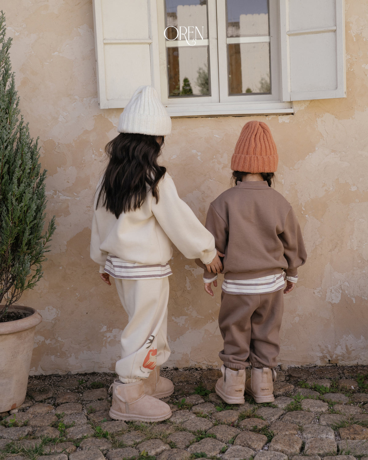 【OREN】romi garden fleece lined SET UP