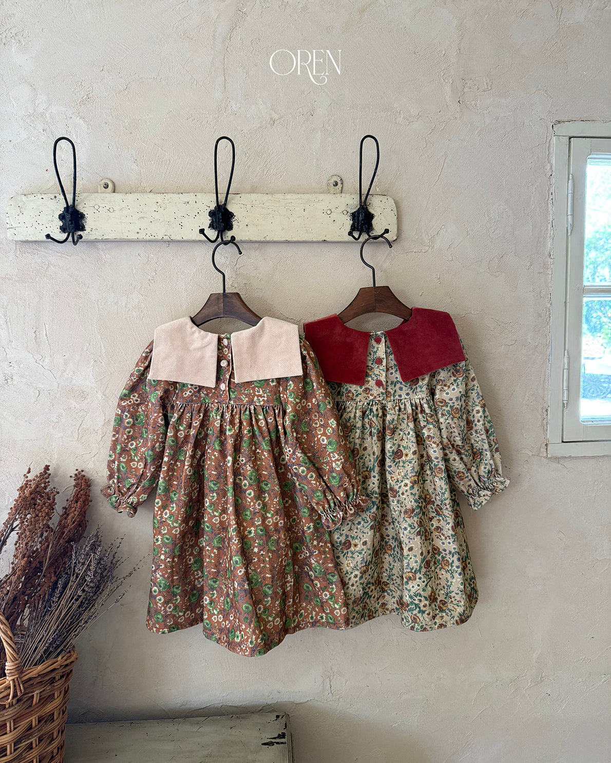 【OREN】bonjour square-collar dress