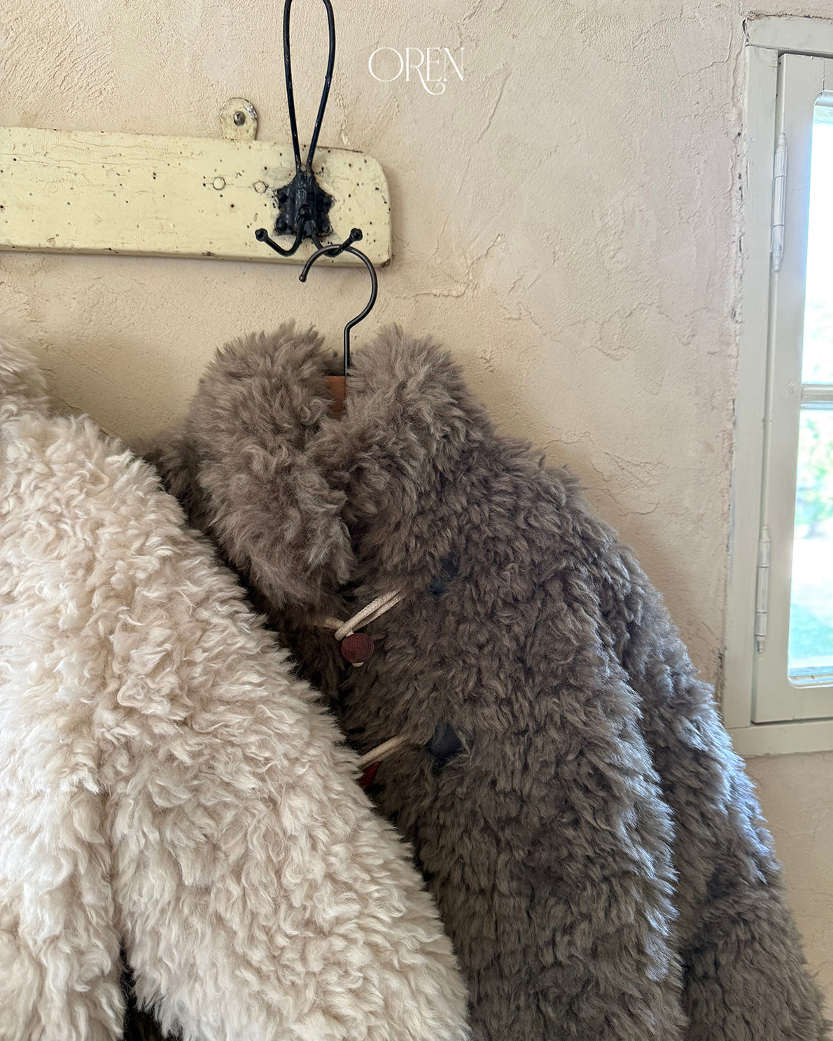 【OREN】verni toggle fur jacket