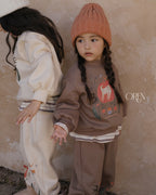 【OREN】romi garden fleece lined SET UP