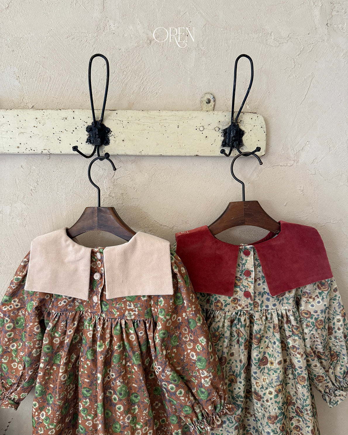 【OREN】bonjour square-collar dress