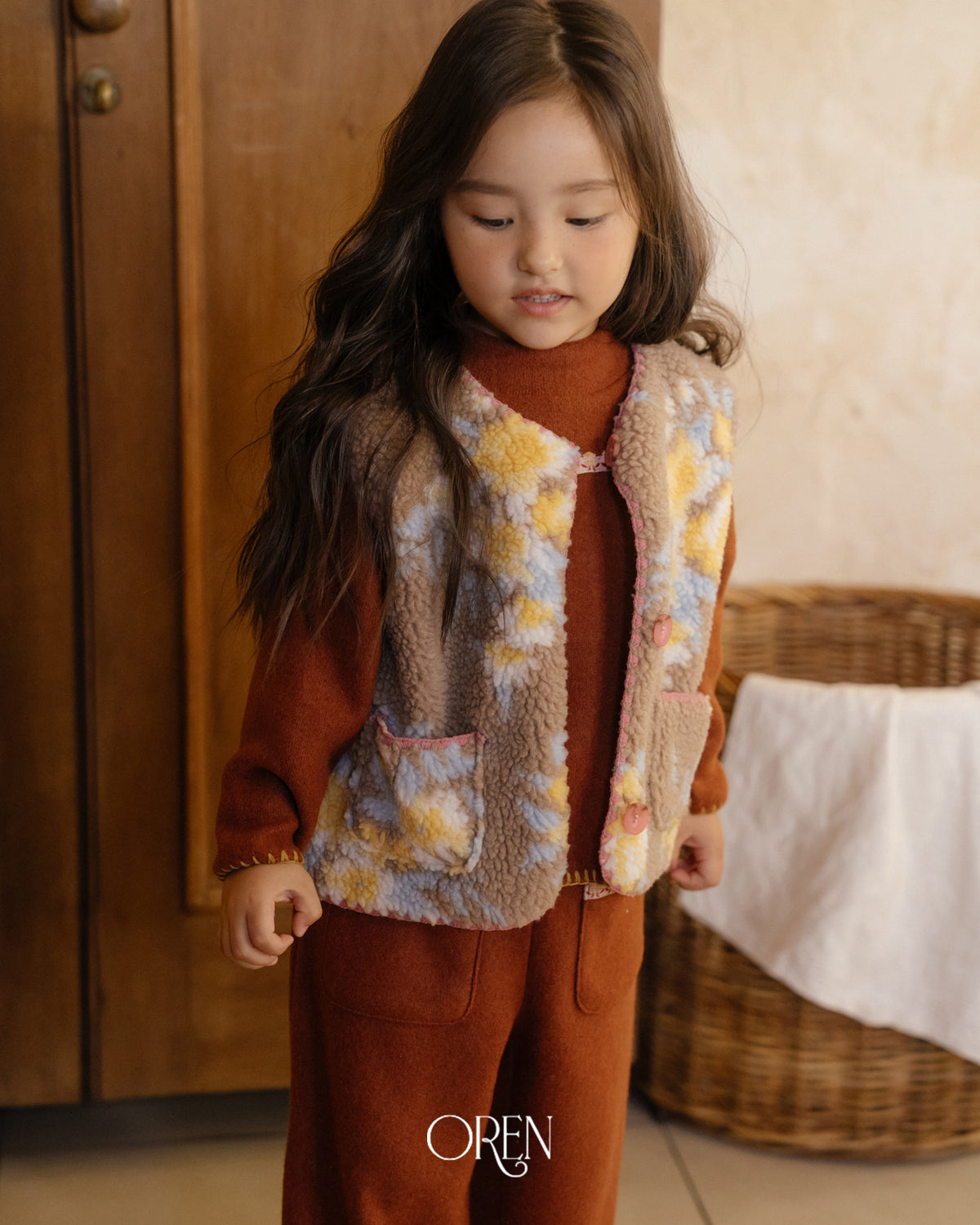 【OREN】florette sherpa vest
