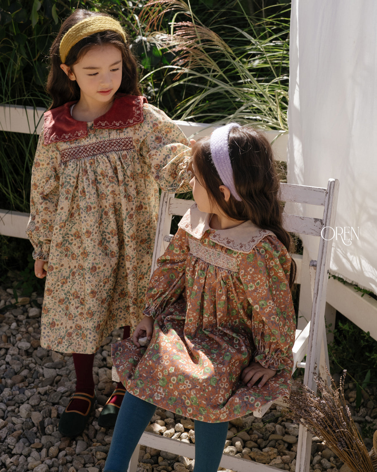 【OREN】bonjour square-collar dress