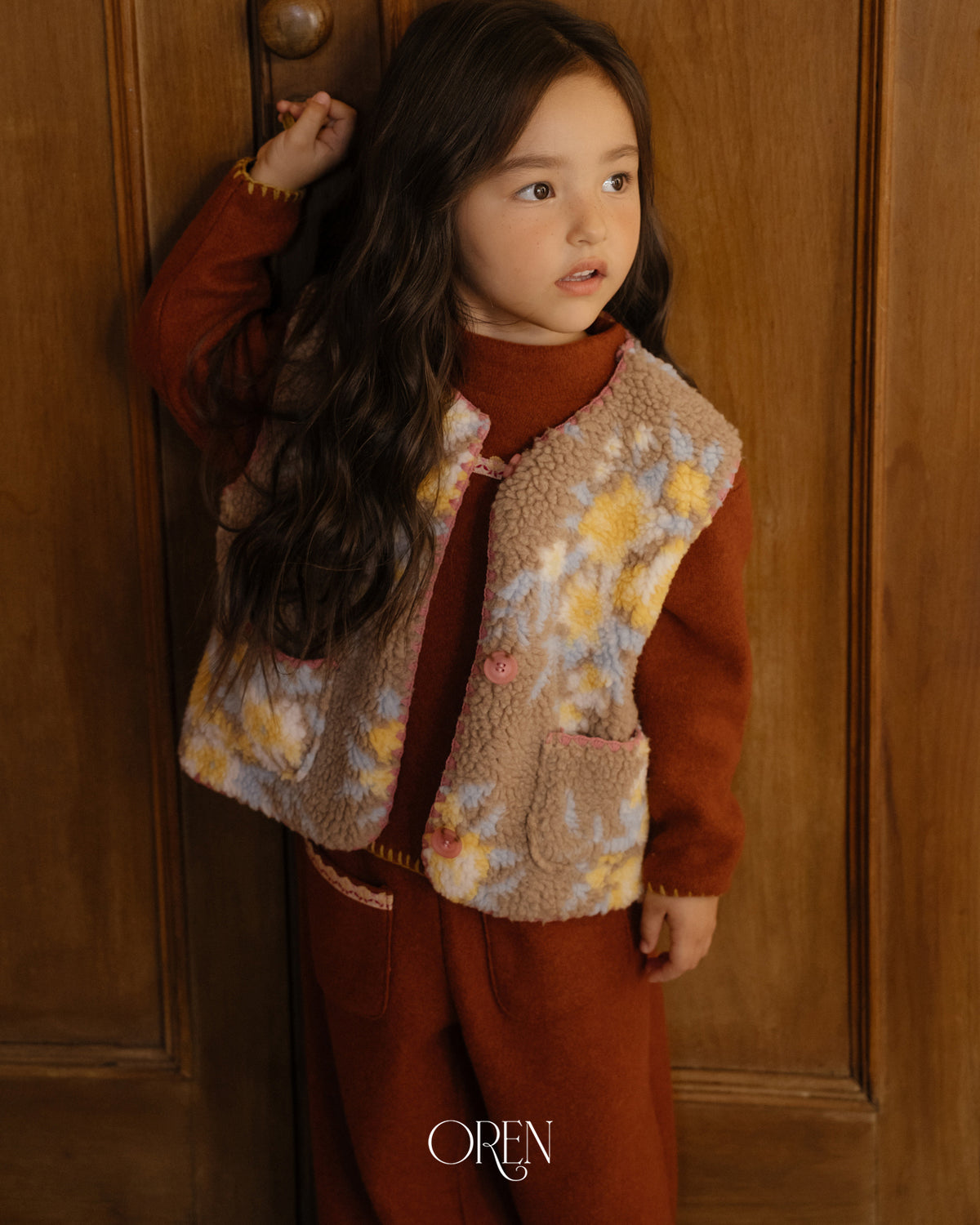 【OREN】florette sherpa vest