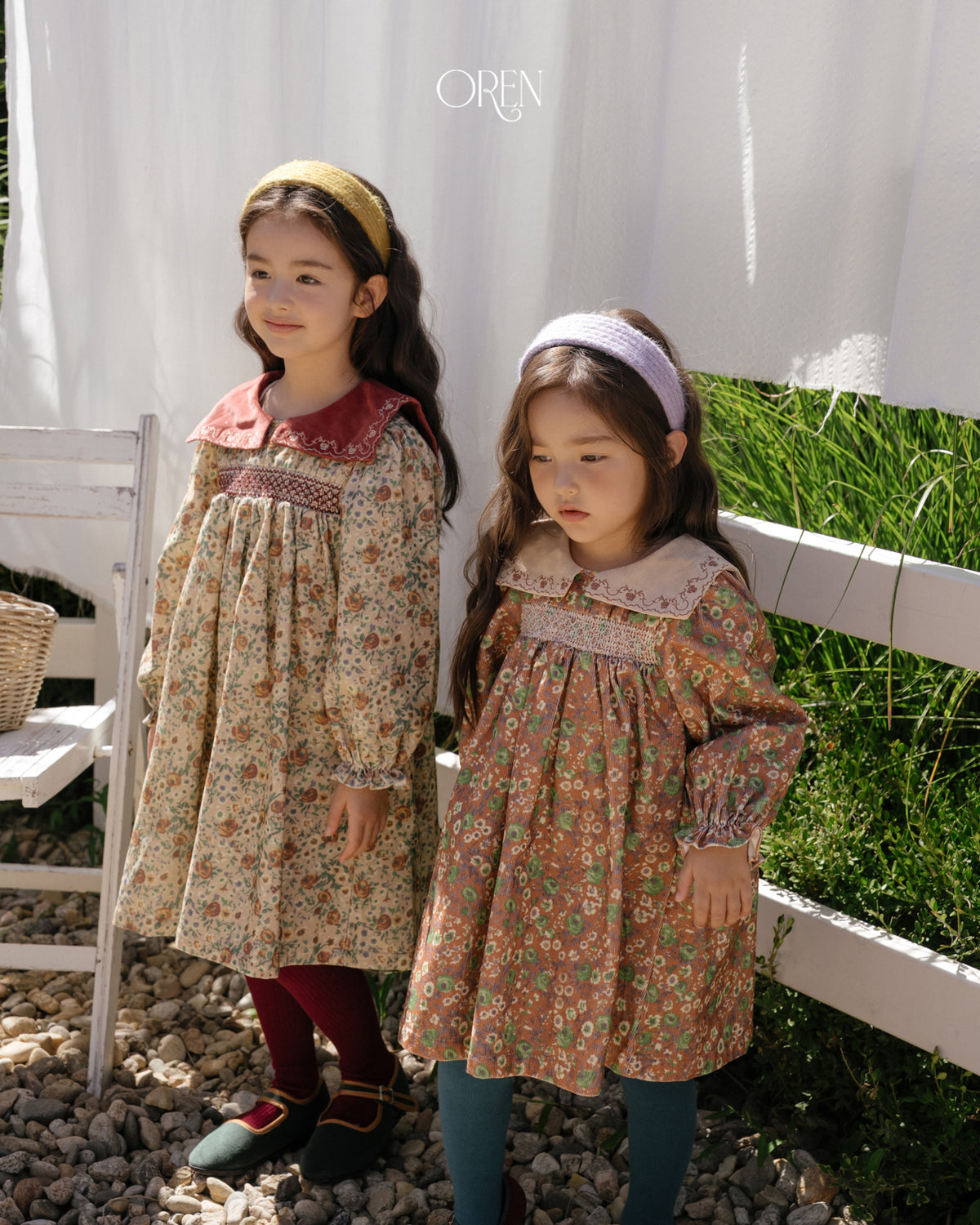 【OREN】bonjour square-collar dress