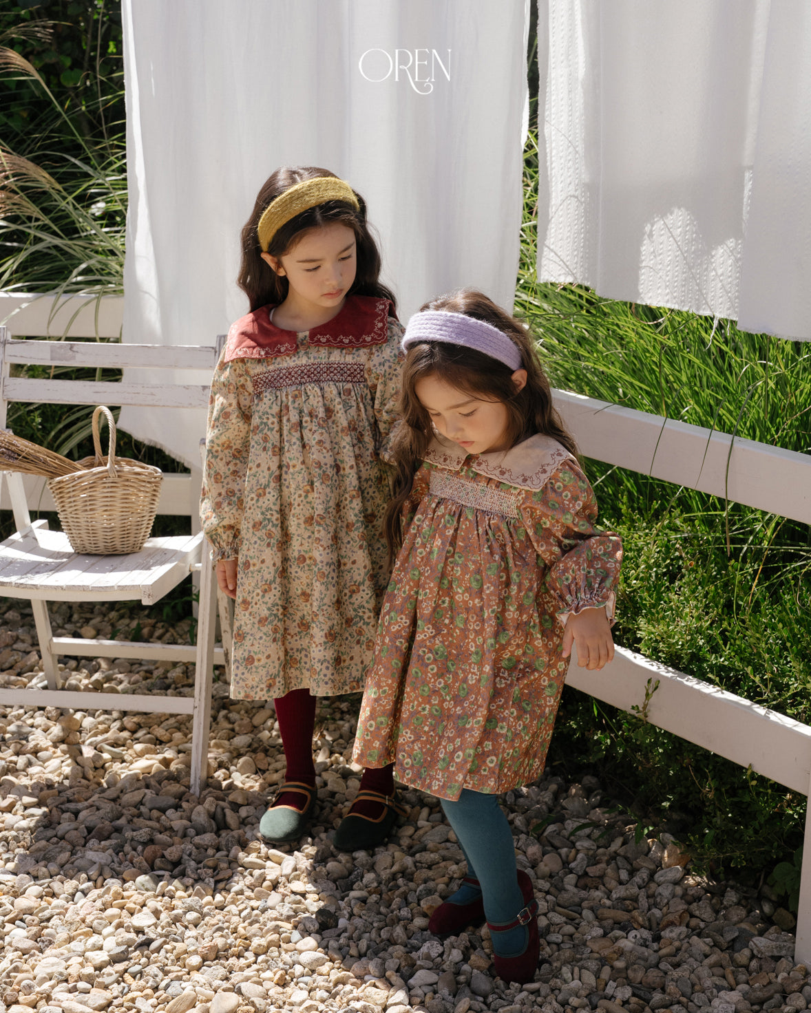 【OREN】bonjour square-collar dress