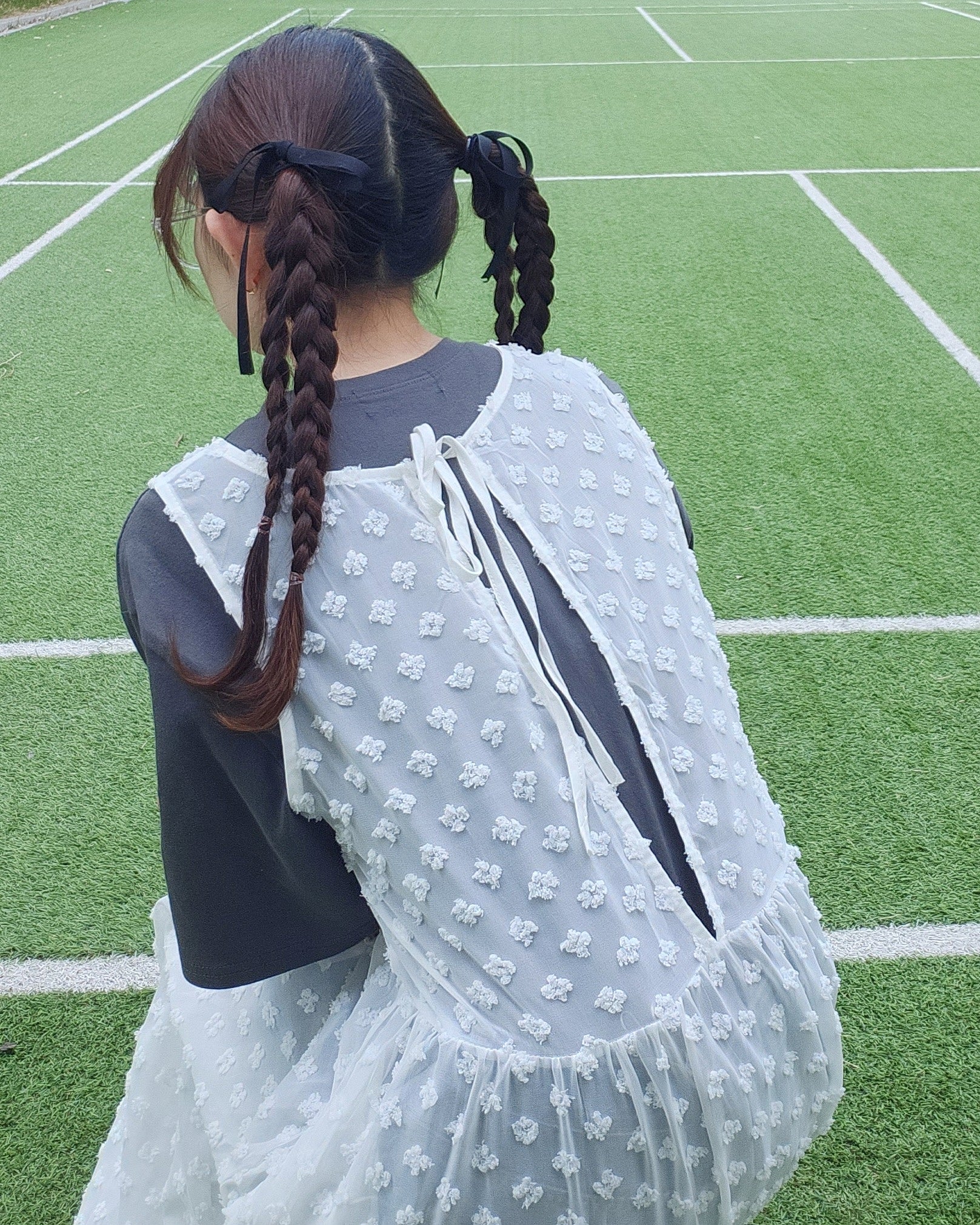 flower layered dress