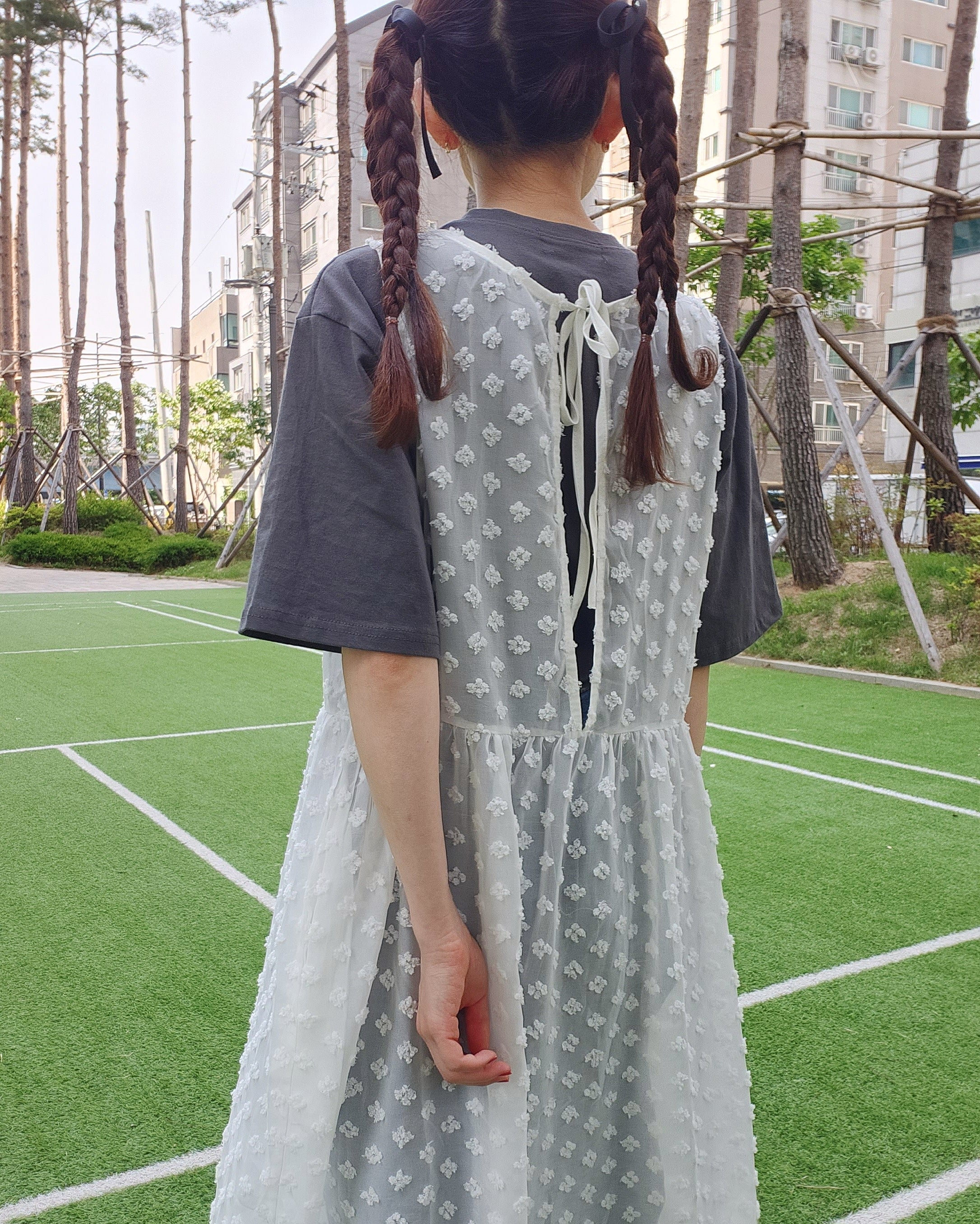 flower layered dress