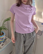 unbalance button collar T