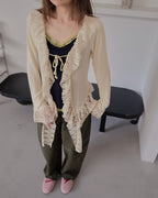bicolor lace point camisole