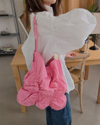 shirring color nylon bag