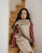 【OREN】groot quilted vest SET UP