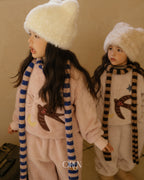 【OREN】ambre striped muffler