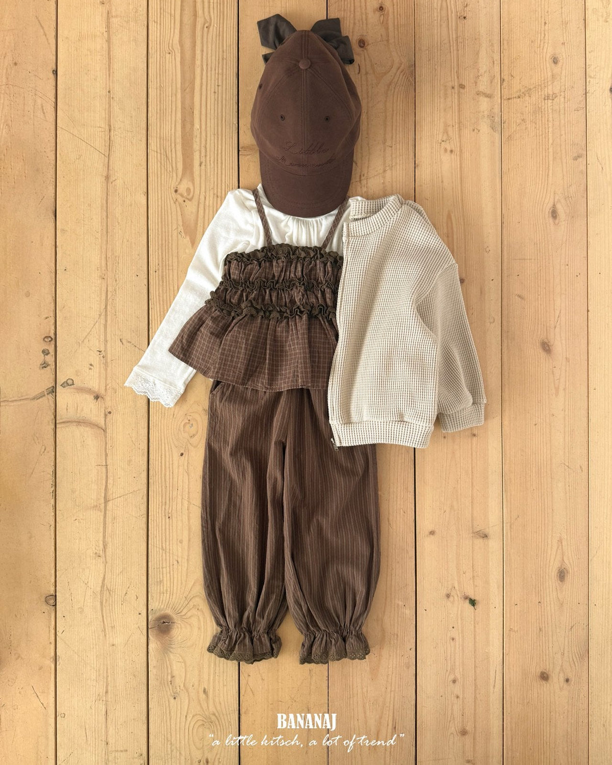 【BANANAJ】waffle jacket