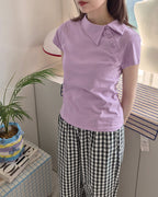 unbalance button collar T