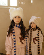 【OREN】cat faux fur beanie