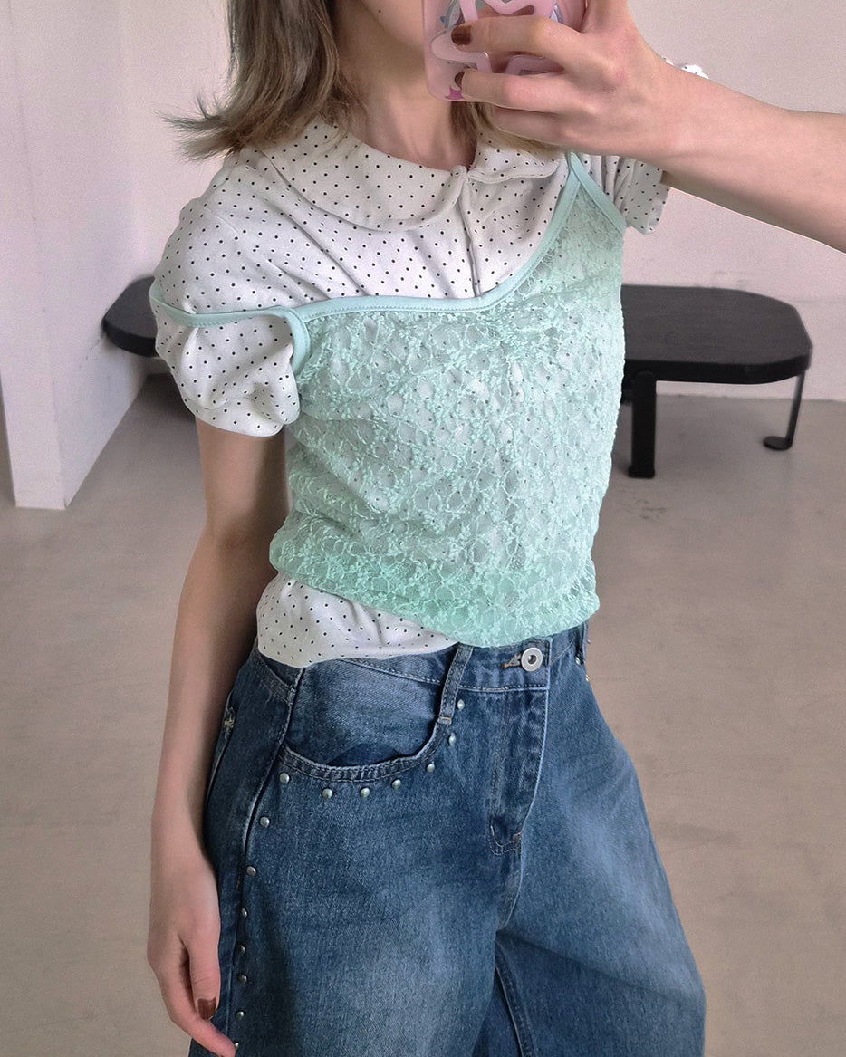 lace sheer camisole