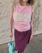 square neck basic color camisole