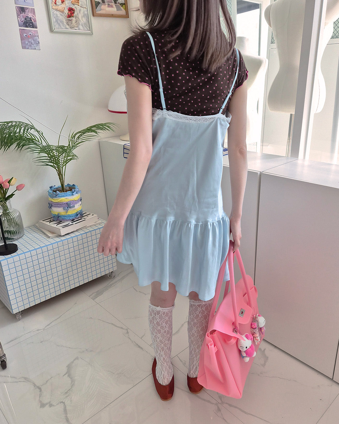 flower mellow sheer tencel T