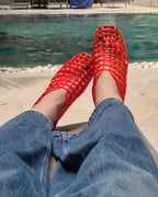 jelly flat shoes